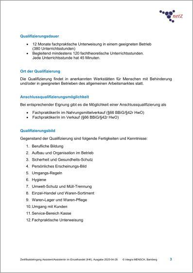 Vorbereitung auf das Arbeitsleben